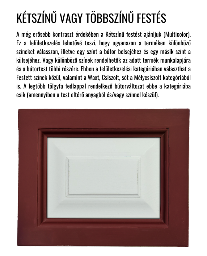 Kétszínű vagy többszínű festés felületkezelés ismertető.