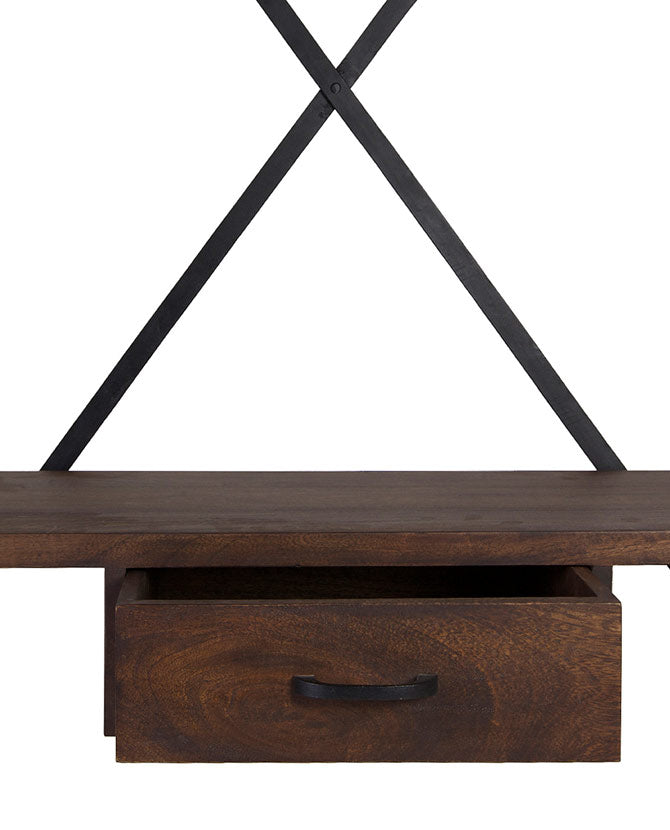 Ipari stílusú előszobafal cipőtartóval 188 cm "Pipa"